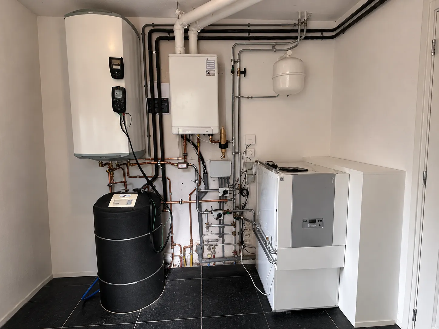 CV-installatie met Intergas cv-ketel en boiler